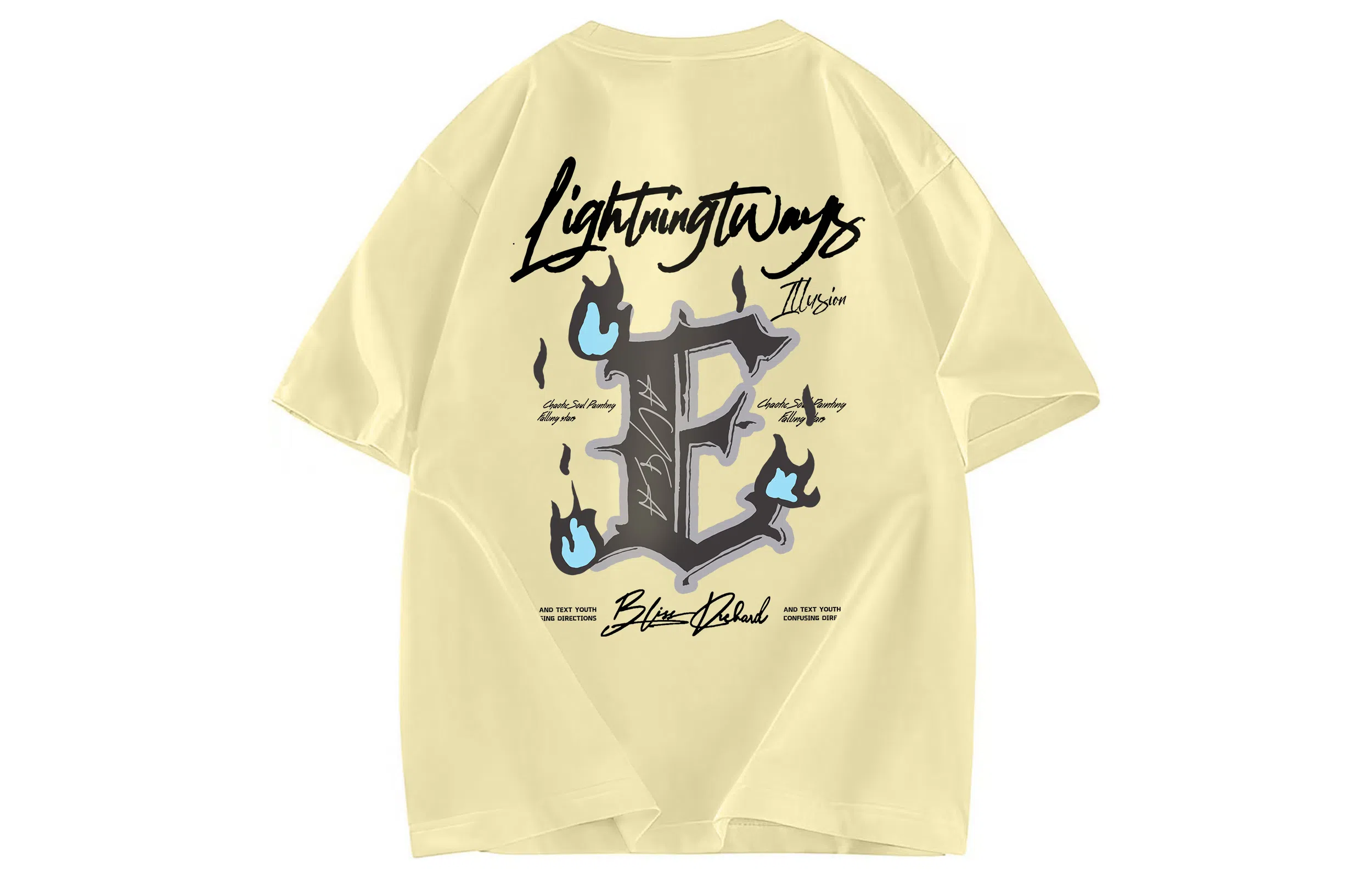 AYEA Vintage Letter Print T-Shirt