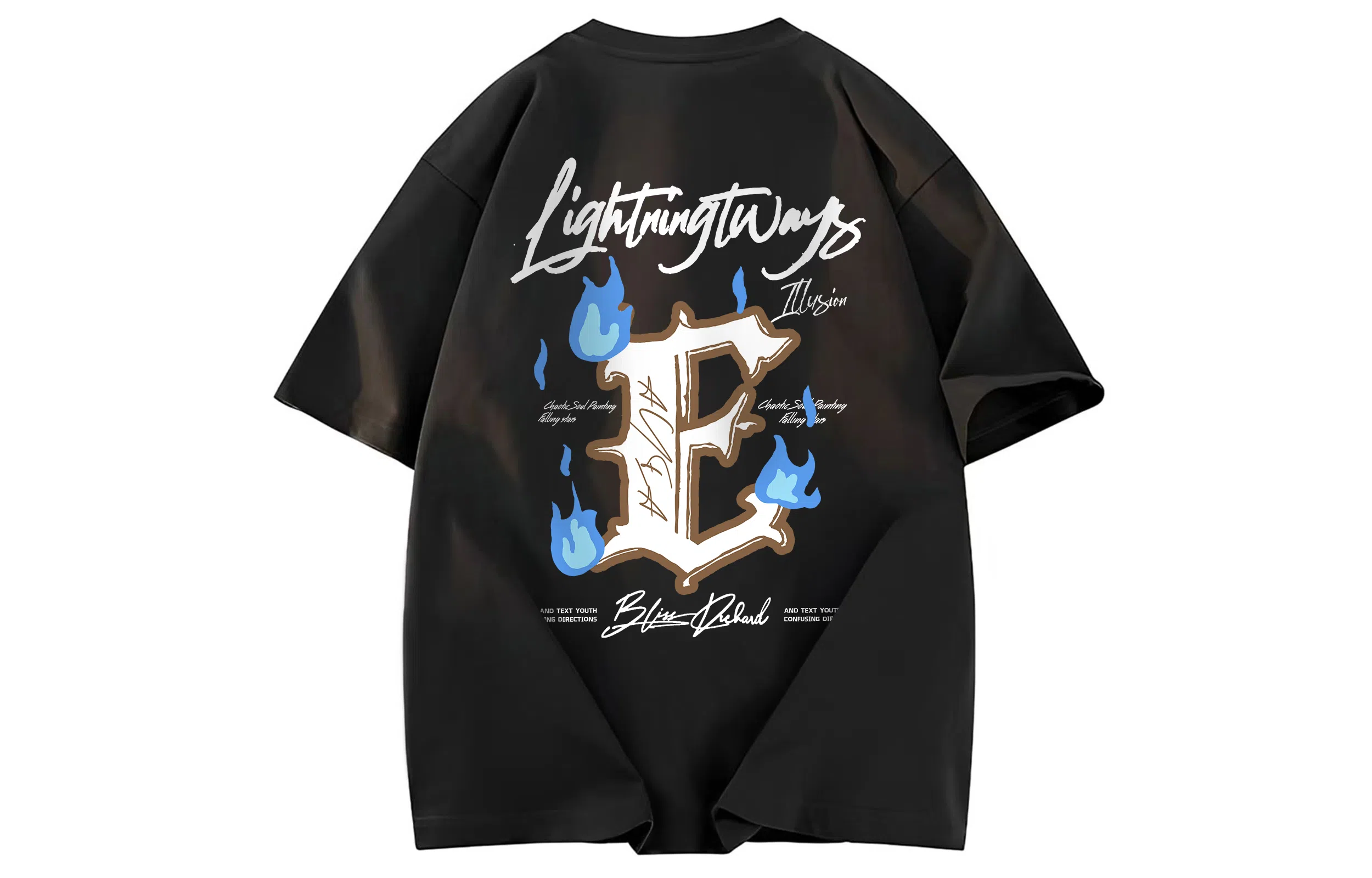 AYEA Vintage Letter Print T-Shirt