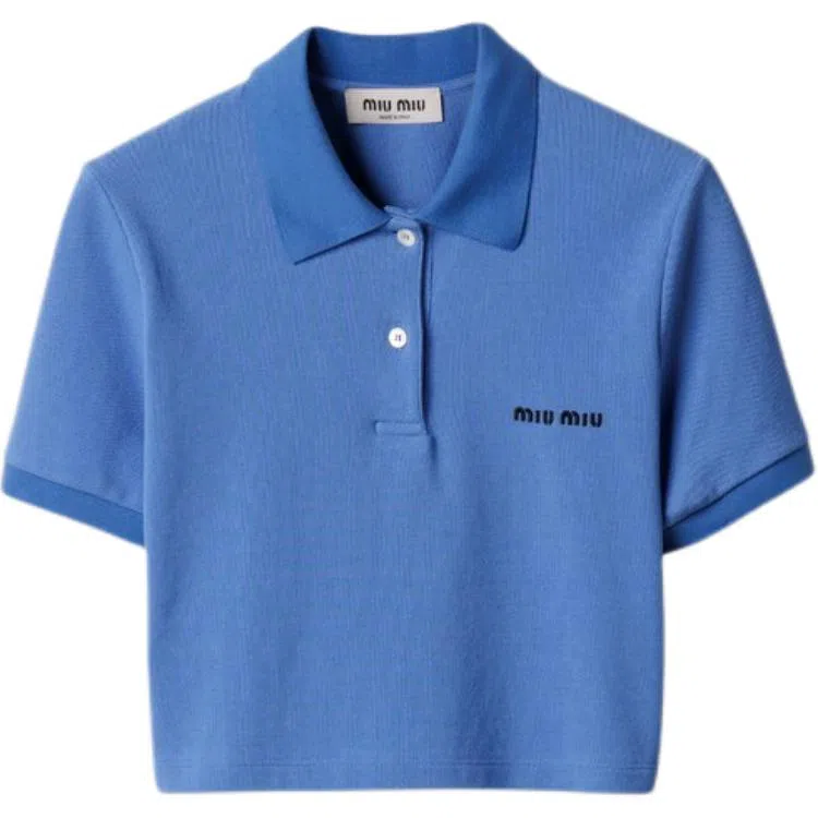 Miu Miu Polo Shirt Light Blue
