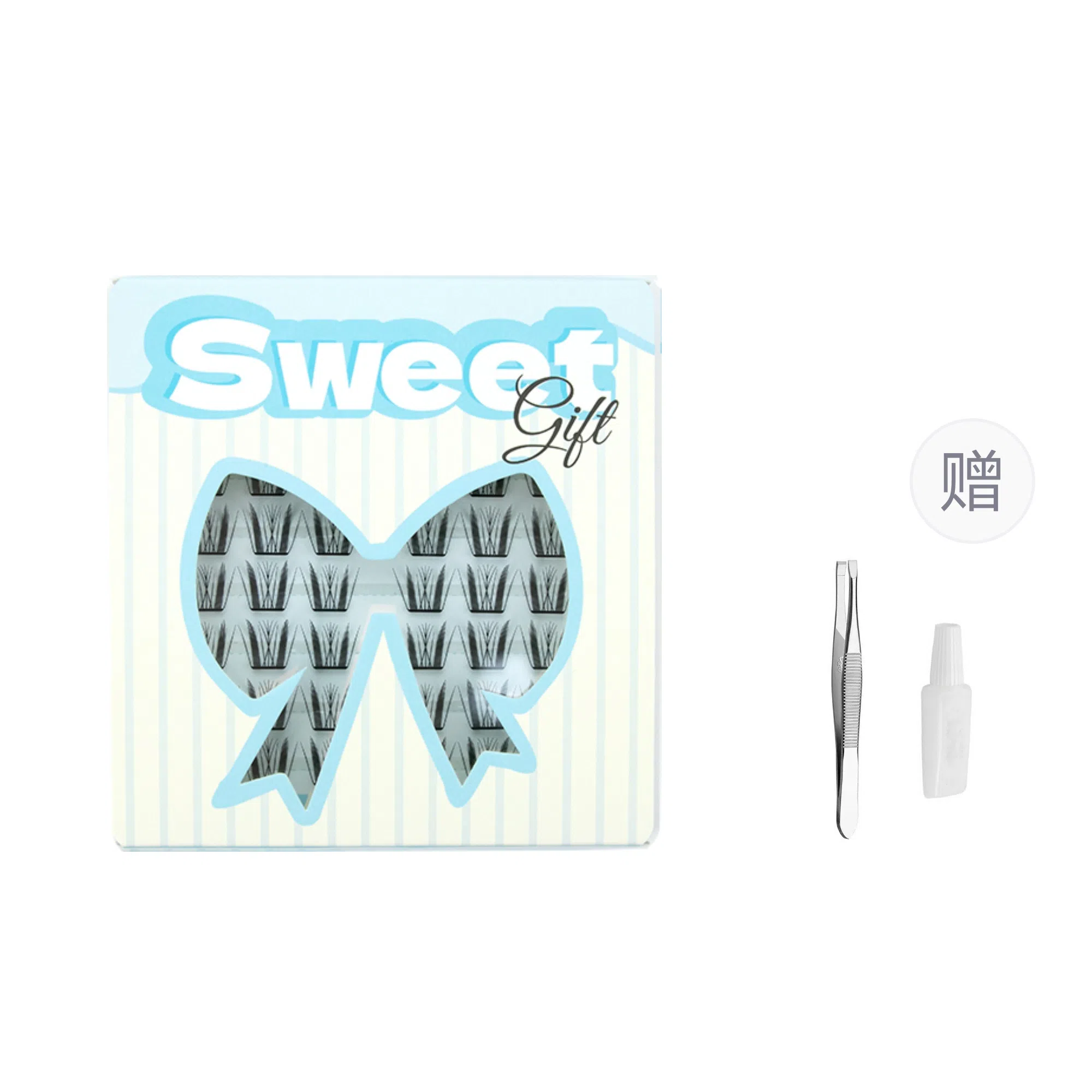 酷乐丝 精灵睫 小薄片 假睫毛 交叉款单簇 一片式 超薄设计 上演轻盈 薄如蝶翼