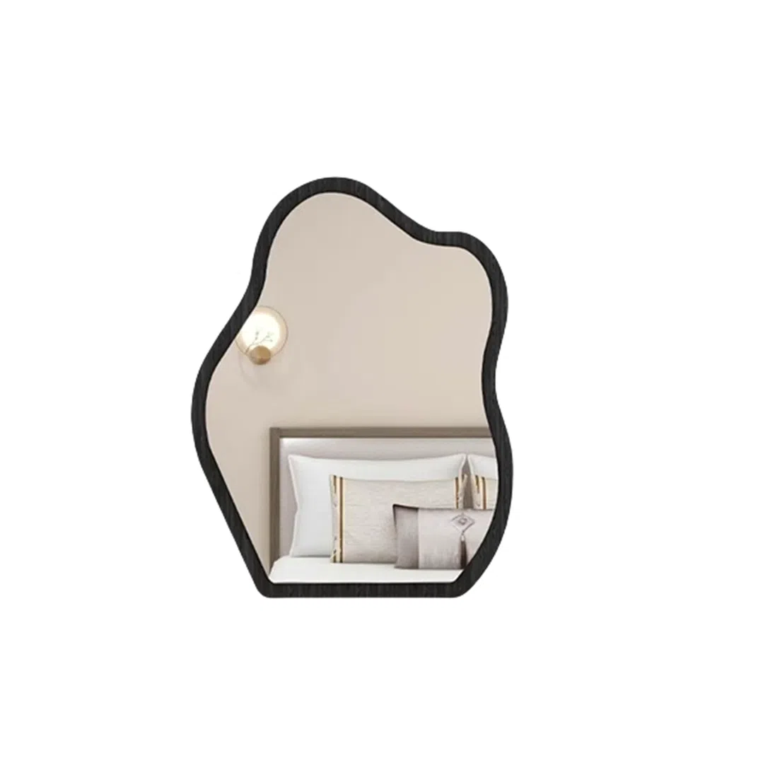 闪闪优品 中古化妆镜梳妆台镜子客厅玄关复古装饰镜可壁挂桌面梳妆镜穿衣镜