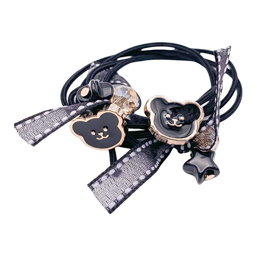 简应舒 可爱小熊百搭 橡筋 发圈 男女同款情侣款