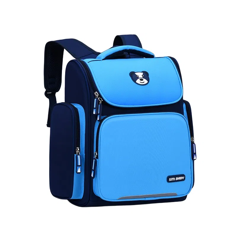 芭菲尼 高颜值大容量多隔层小学生初高中生护脊减负防泼水上课背包 牛津布  双肩包 常规 儿童款 粉色/宝蓝色/玫红色/天蓝色