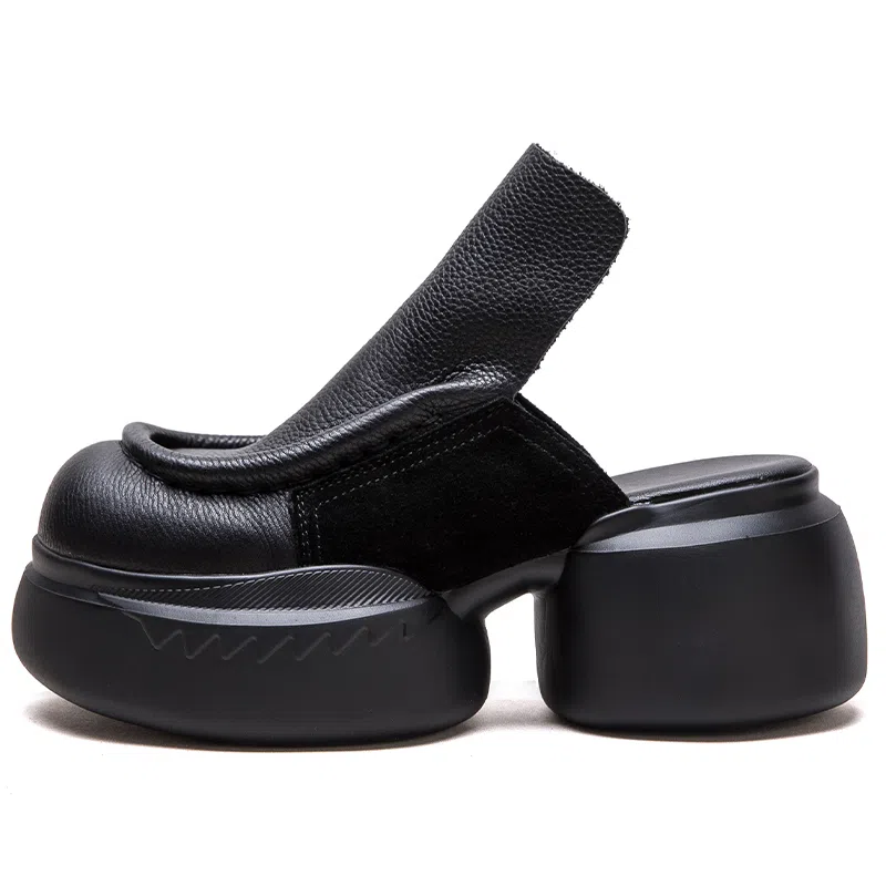 杰骤 厚底外穿  时尚潮流包头拖鞋 女