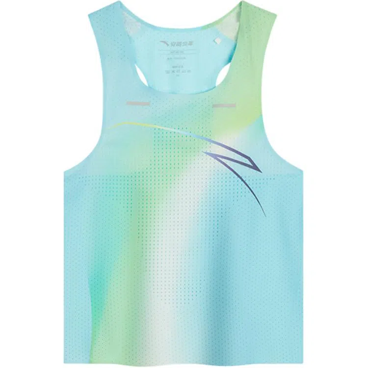 青少年 安踏儿童 透气舒适速干简约大方跑步背心 升华蓝