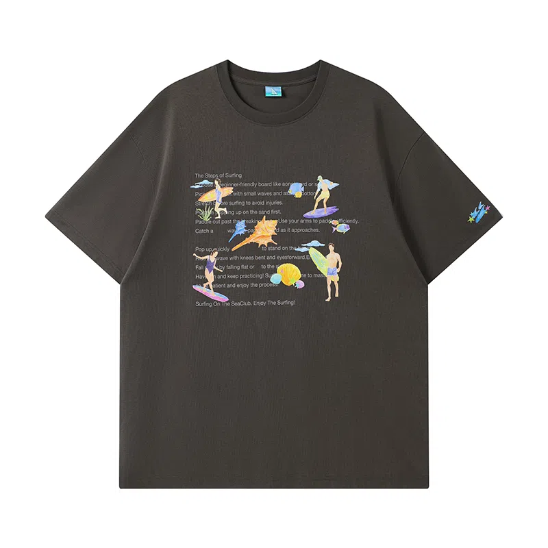 Crying Center Summer Surf Illustration Tee