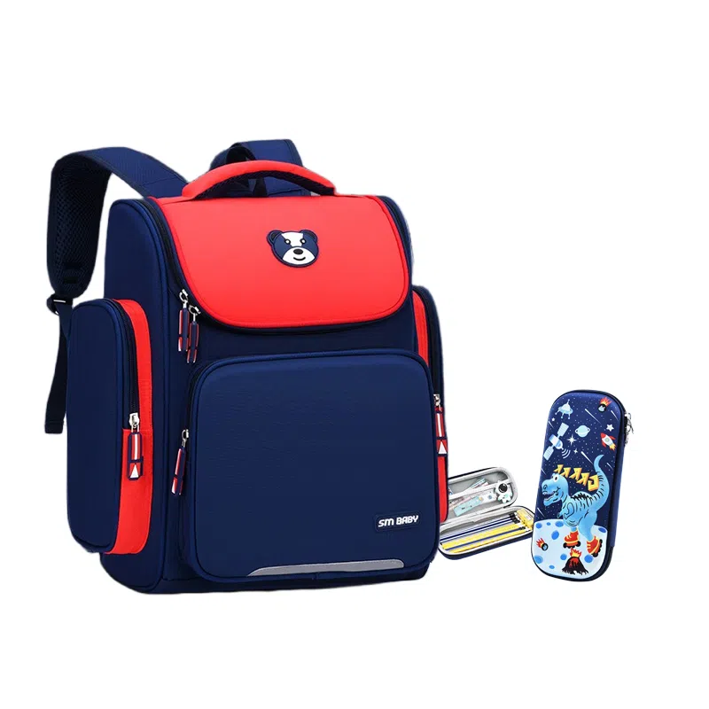 芭菲尼 高颜值大容量多隔层小学生初高中生护脊减负防泼水上课背包 牛津布  双肩包 常规 儿童款 粉色/宝蓝色/玫红色/天蓝色