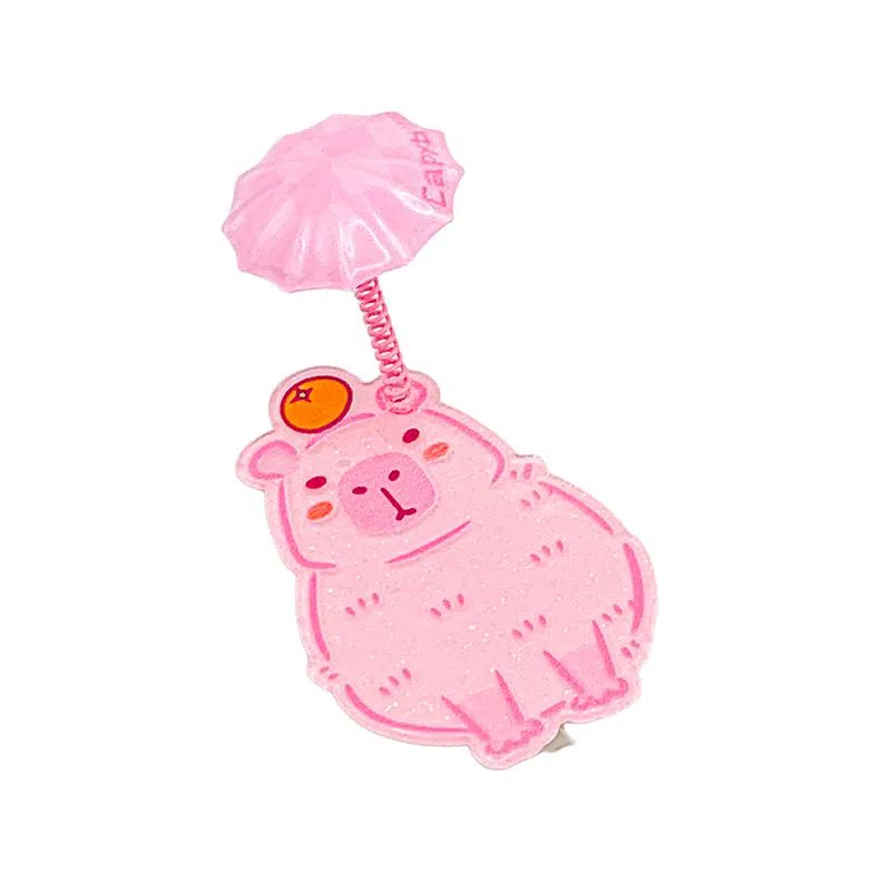 简应舒 卡通弹簧摇摆 亚克力 发夹 男女同款情侣款