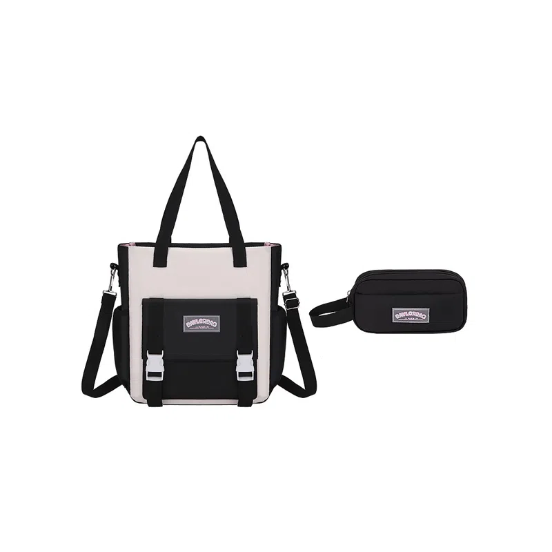 芭菲尼 多功能拼色简约休闲 牛津布 手提单肩斜挎包 儿童款 多色