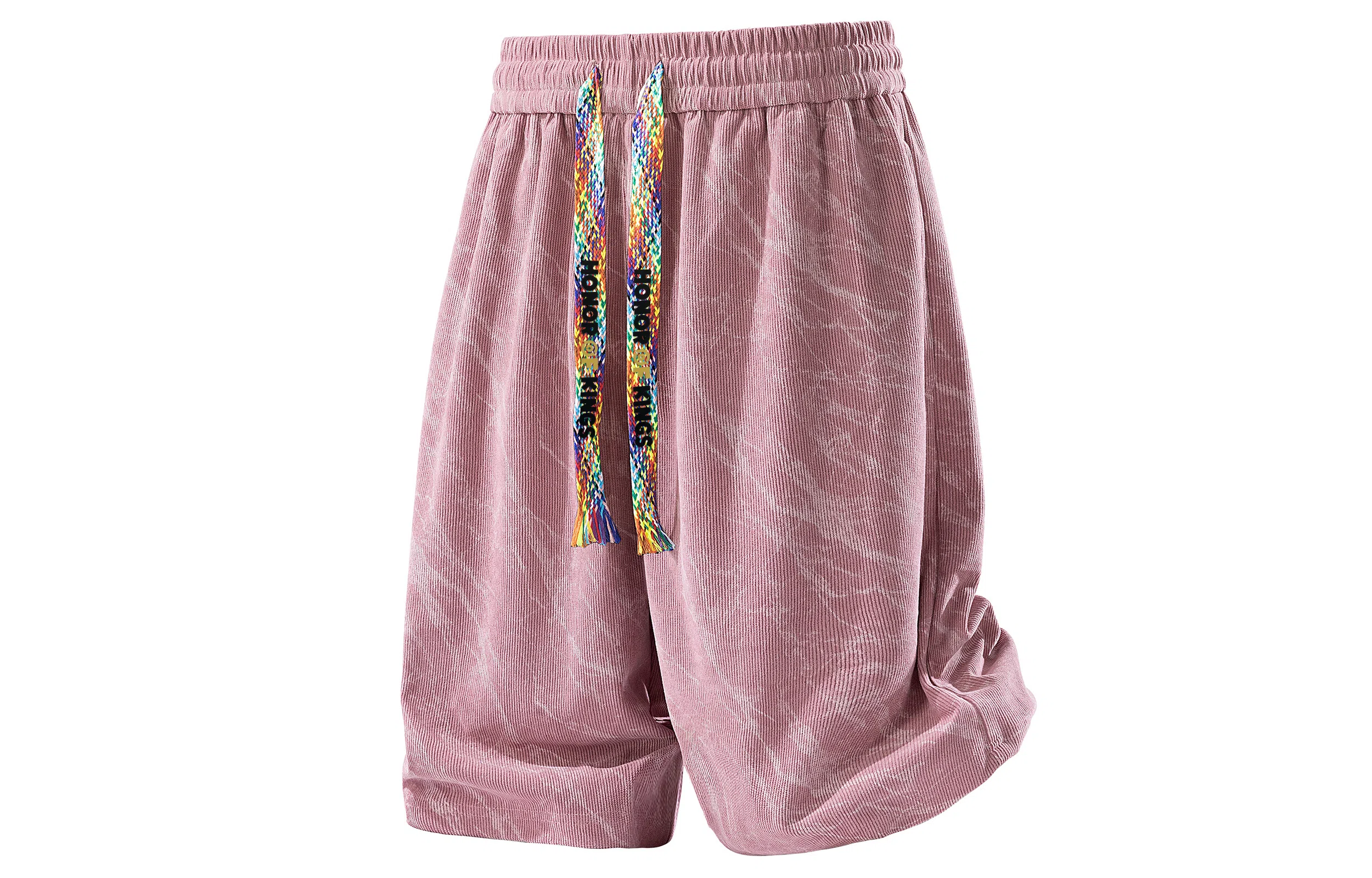 王者荣耀 美式冰丝扎染速干五分裤大理石纹理宽松时尚百搭高街户外篮球训练过膝休闲短裤 男女同款