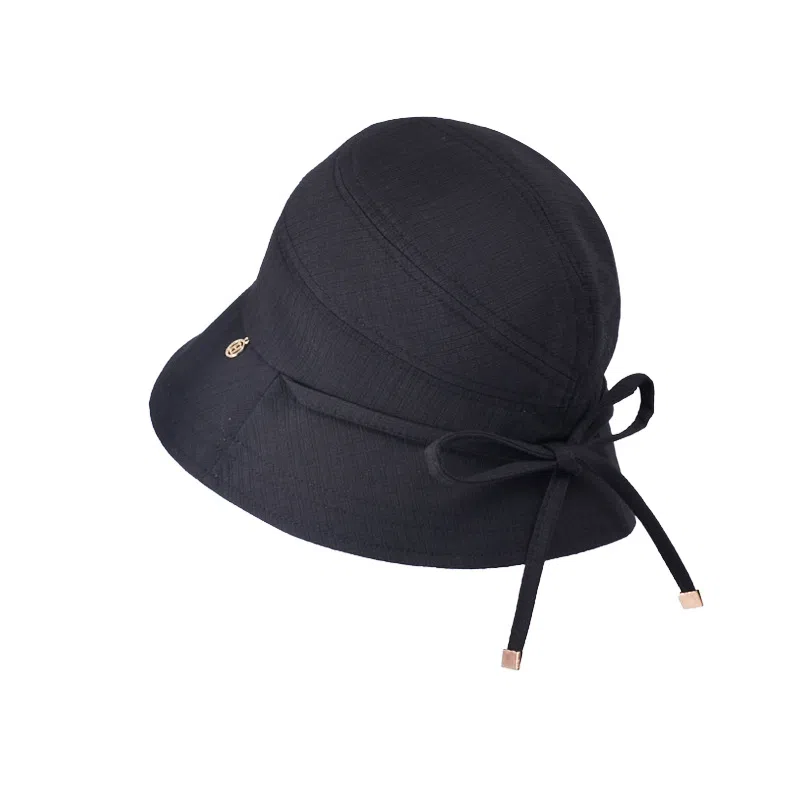艾佳微 蝴蝶结户外出游遮阳休闲透气显脸小时尚简约 聚酯纤维 防晒帽 男女同款情侣款