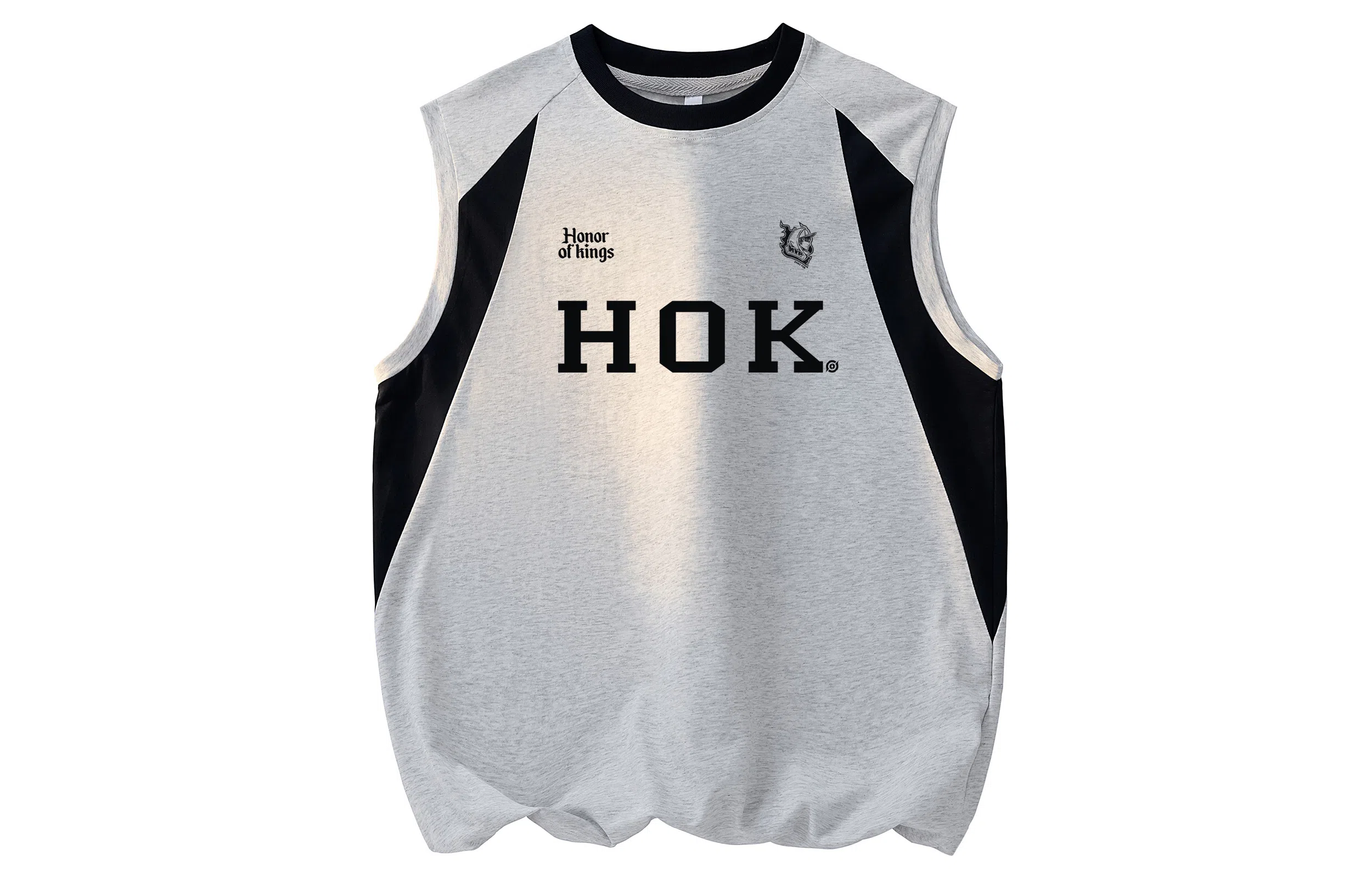 王者荣耀 美式复古字母宽松舒适居家通勤健身运动休闲时尚百搭青少年圆领无袖背心 男女同款