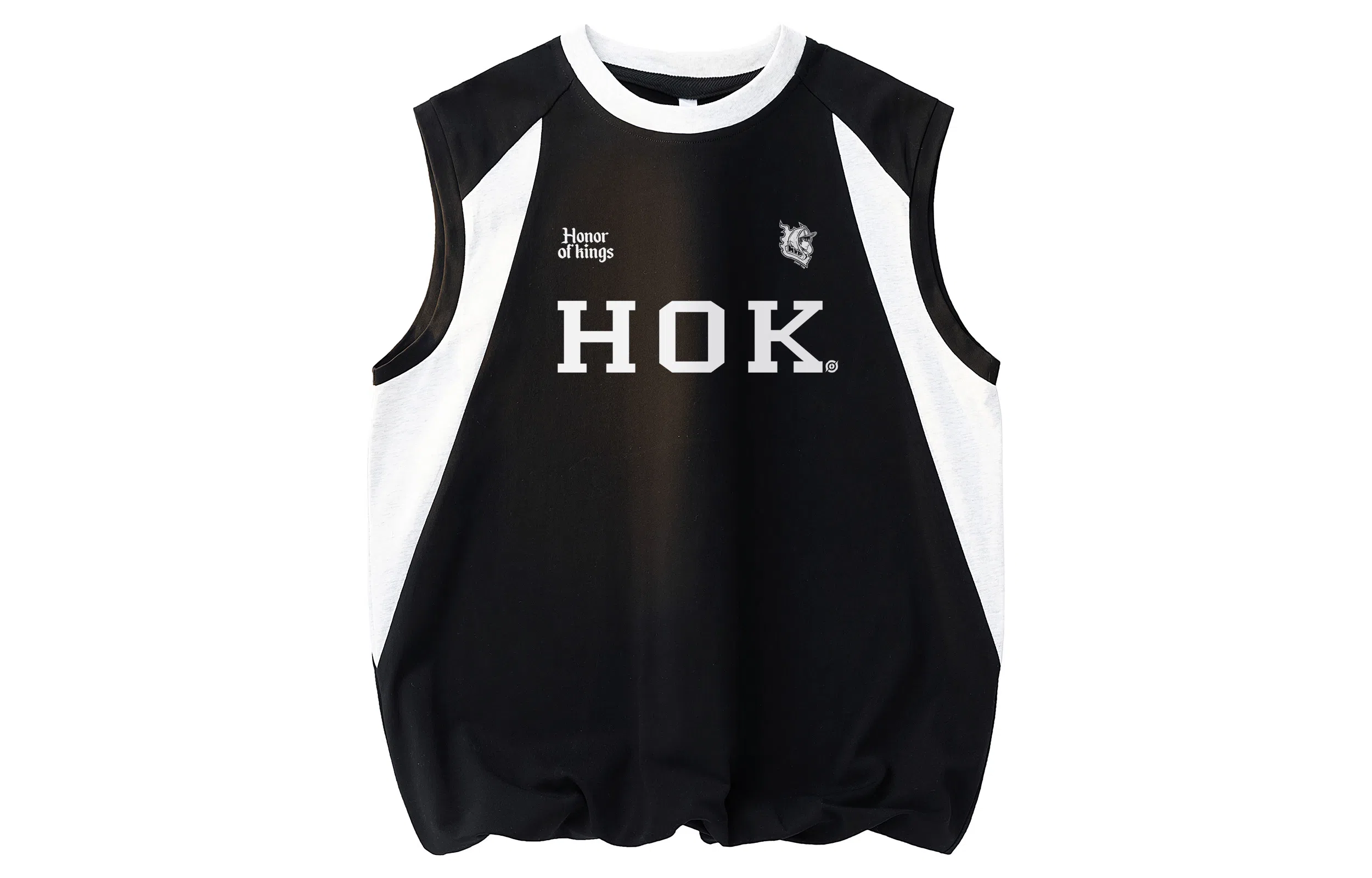 王者荣耀 美式复古字母宽松舒适居家通勤健身运动休闲时尚百搭青少年圆领无袖背心 男女同款