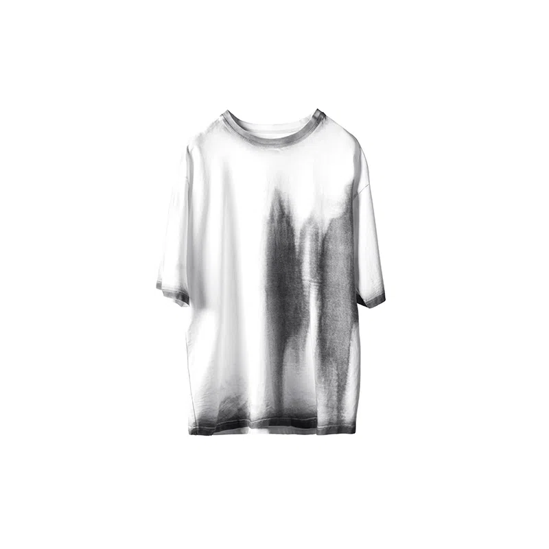 Huànxiàngzhě Original Design Cotton Printed Loose T-Shirt White