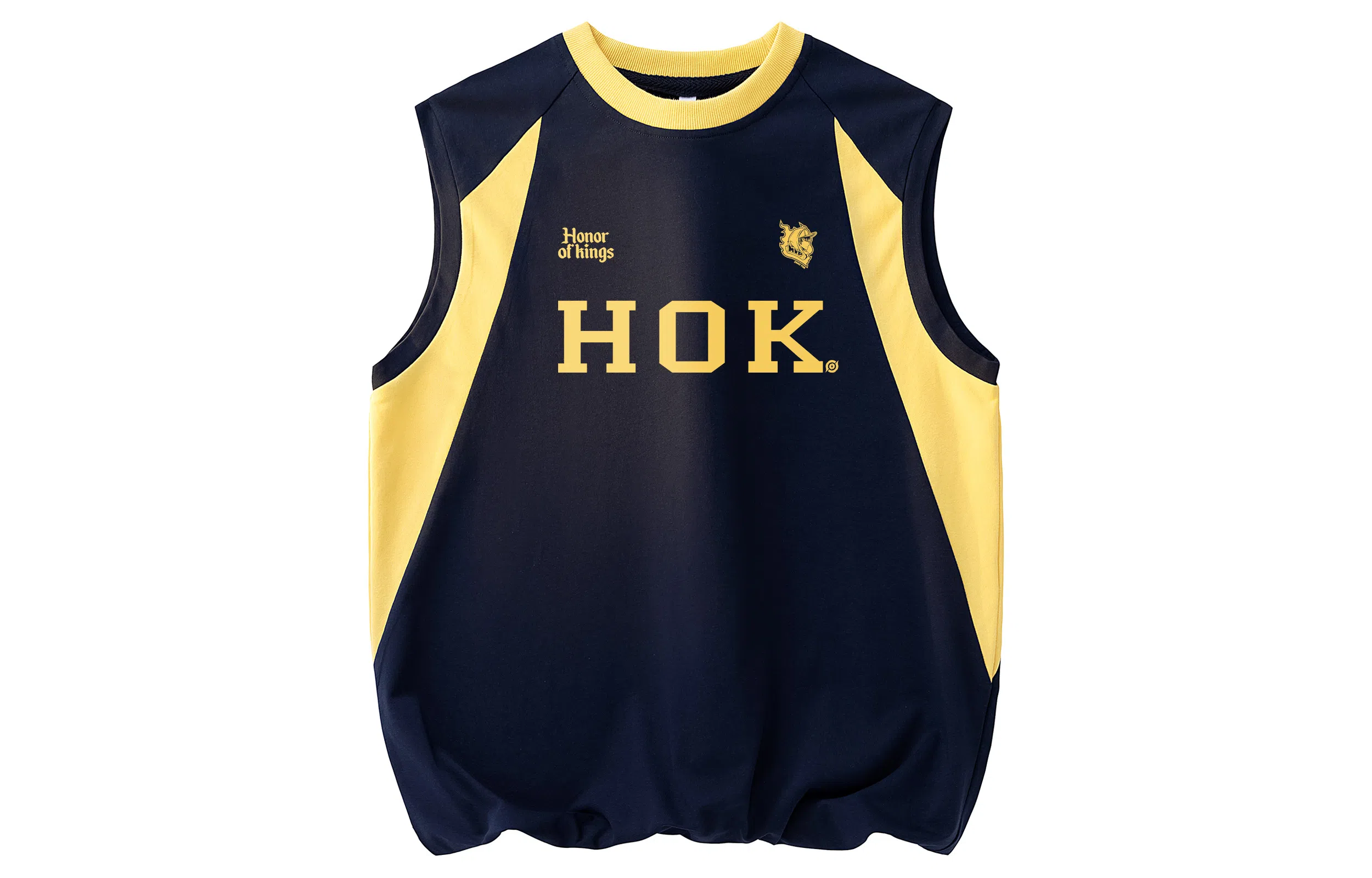 王者荣耀 美式复古字母宽松舒适居家通勤健身运动休闲时尚百搭青少年圆领无袖背心 男女同款