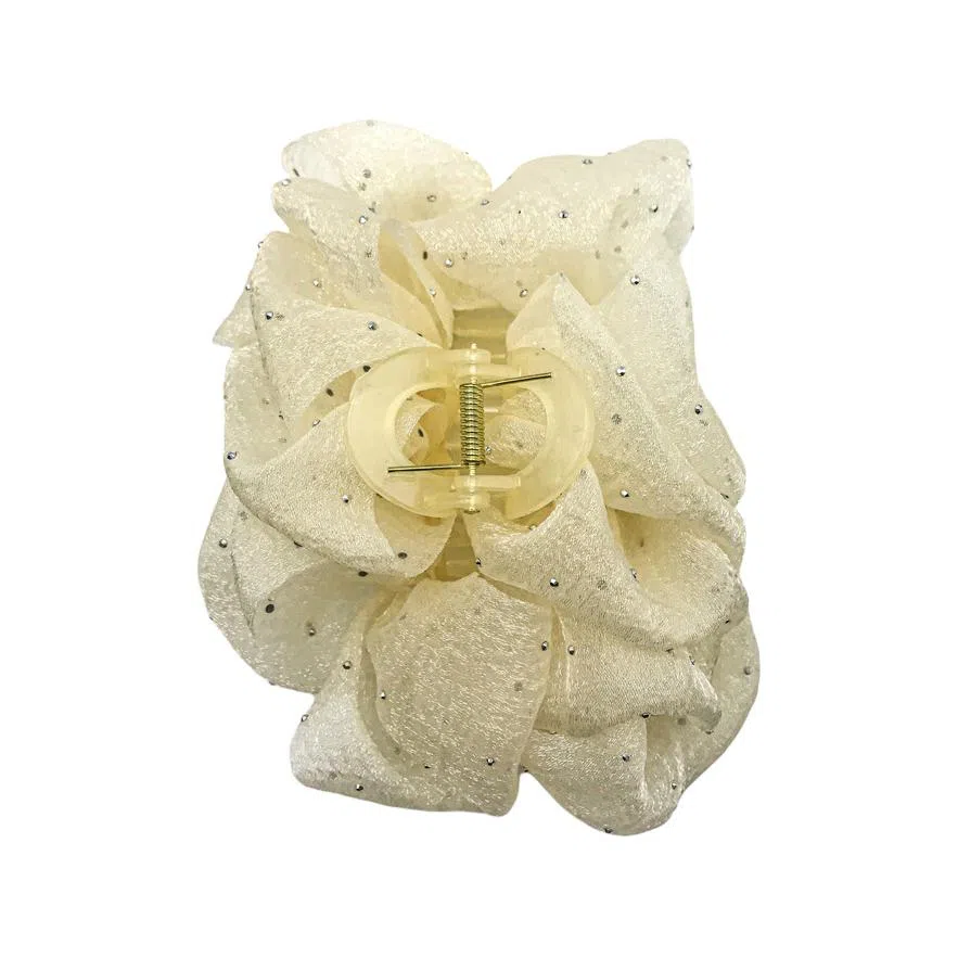 简应舒 泡泡纱后脑勺可爱简约 网纱 发夹 男女同款情侣款