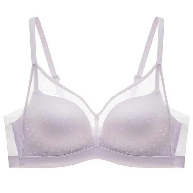 曼妮芬 透气凉感舒适无钢圈镂空文胸 女款