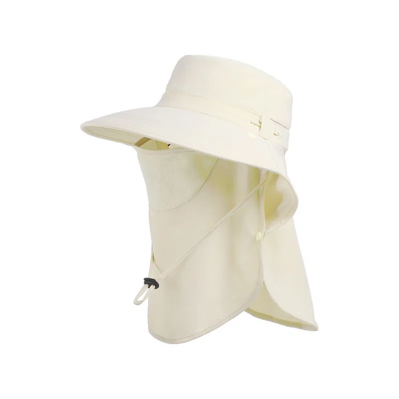 艾佳微 防紫外线户外骑行露营可折叠全脸面罩太阳帽 锦纶 防晒帽 男女同款情侣款