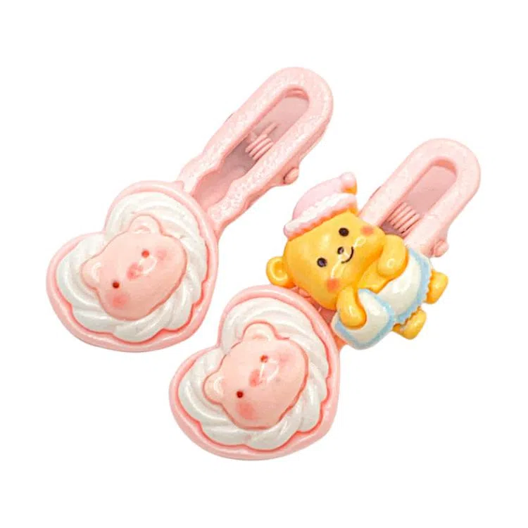 简应舒 卡通趣味 树脂 发夹 男女同款情侣款