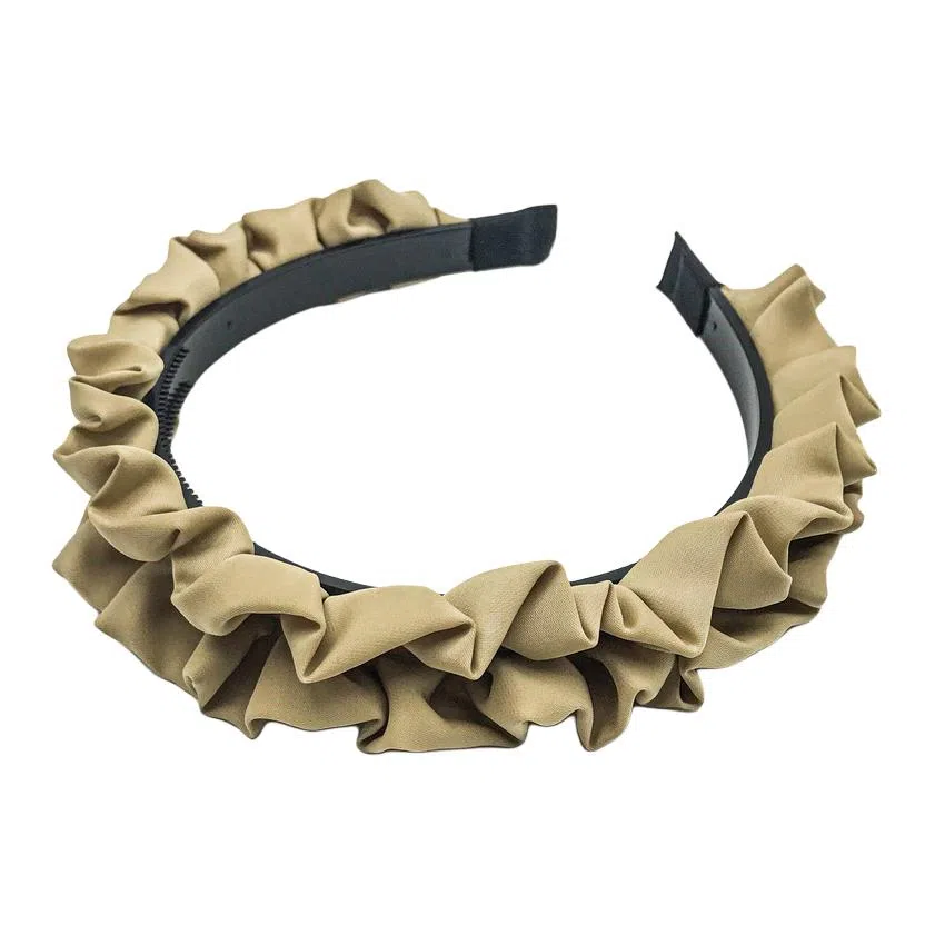 简应舒 褶皱高颅顶 仿绸缎 发箍 男女同款情侣款
