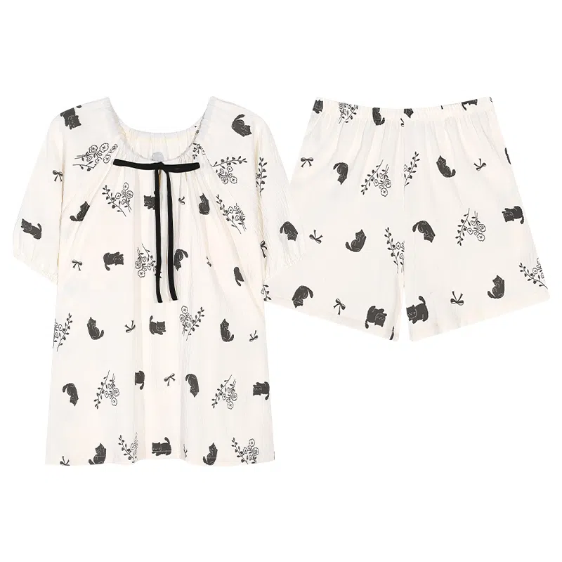 好福份 带胸垫温柔轻盈满印睡衣套装 女款