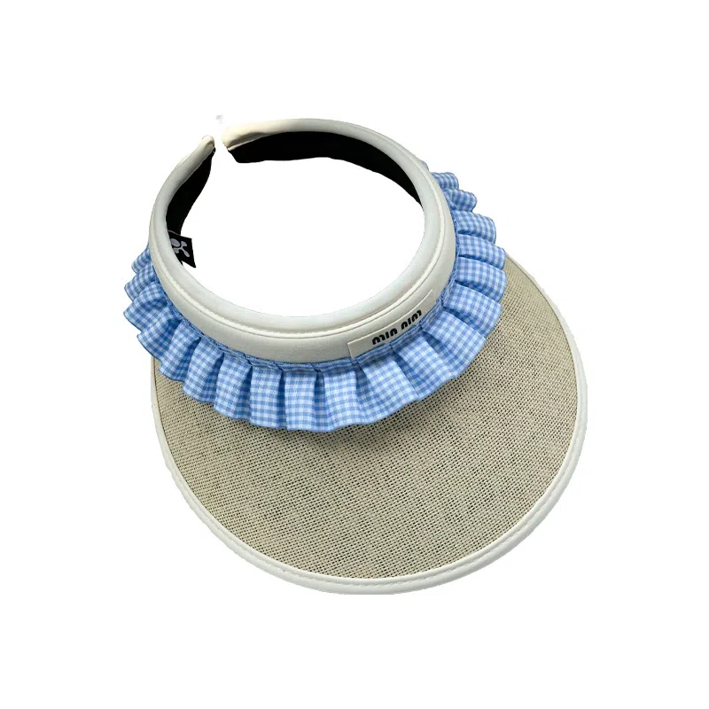 杨同学 空顶黑胶 草编 防晒帽 女款