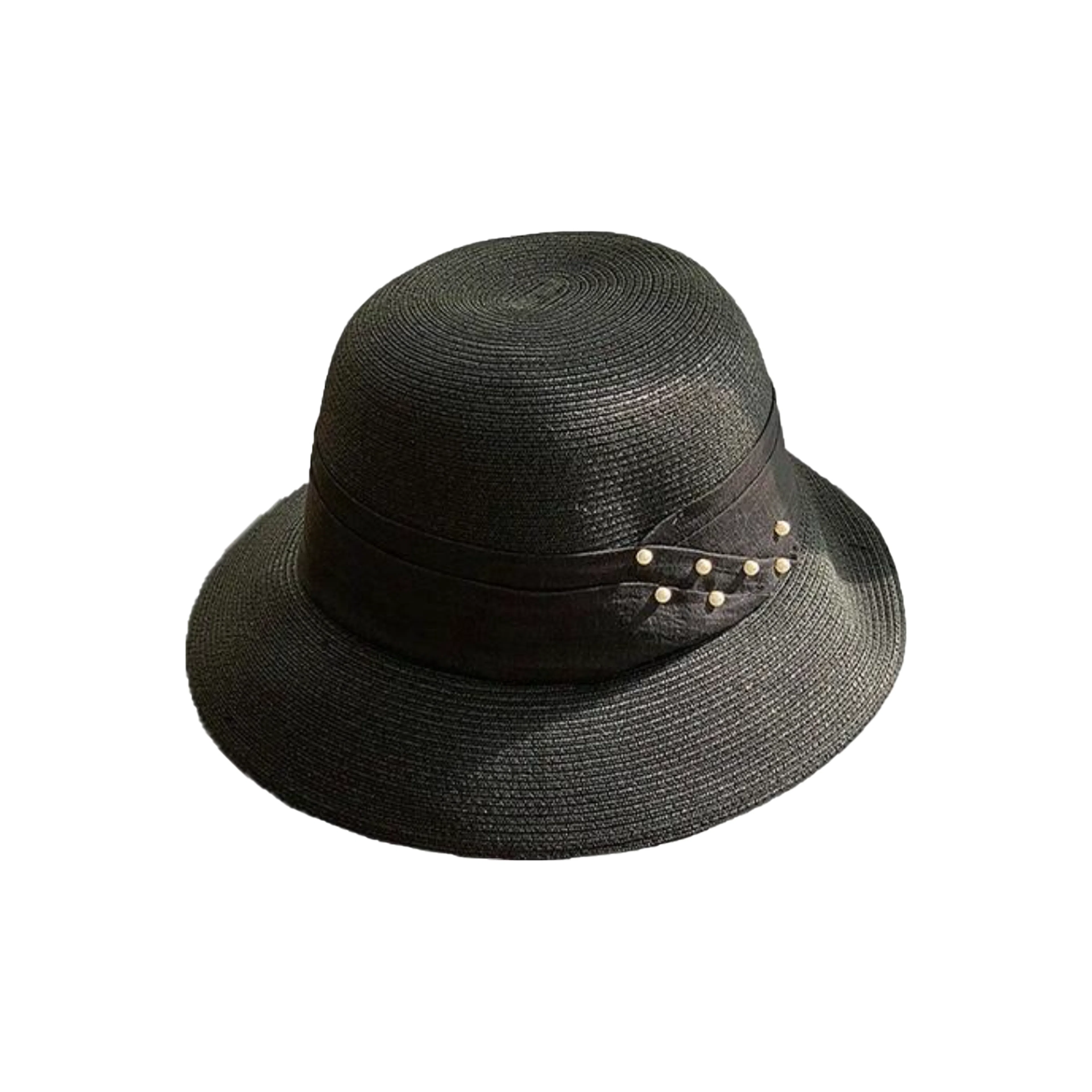 艾佳微 沙滩英伦复古法式高级感草帽 纸草 防晒帽 女款