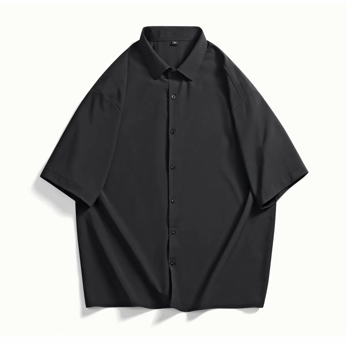 【dme】 翻领外套薄款透气外搭休闲短袖衬衫 男女同款