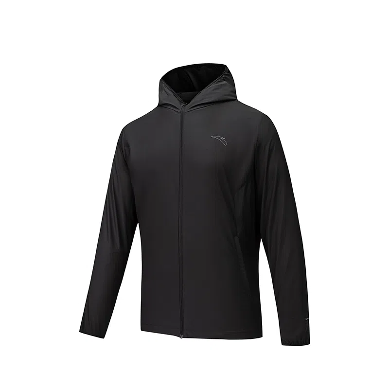 Anta Running Series Black Windbreaker