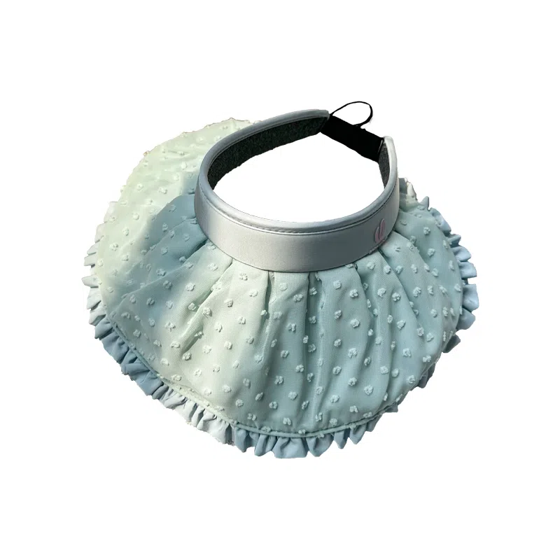 杨同学 荷叶边空顶 涤纶 防晒帽 女款