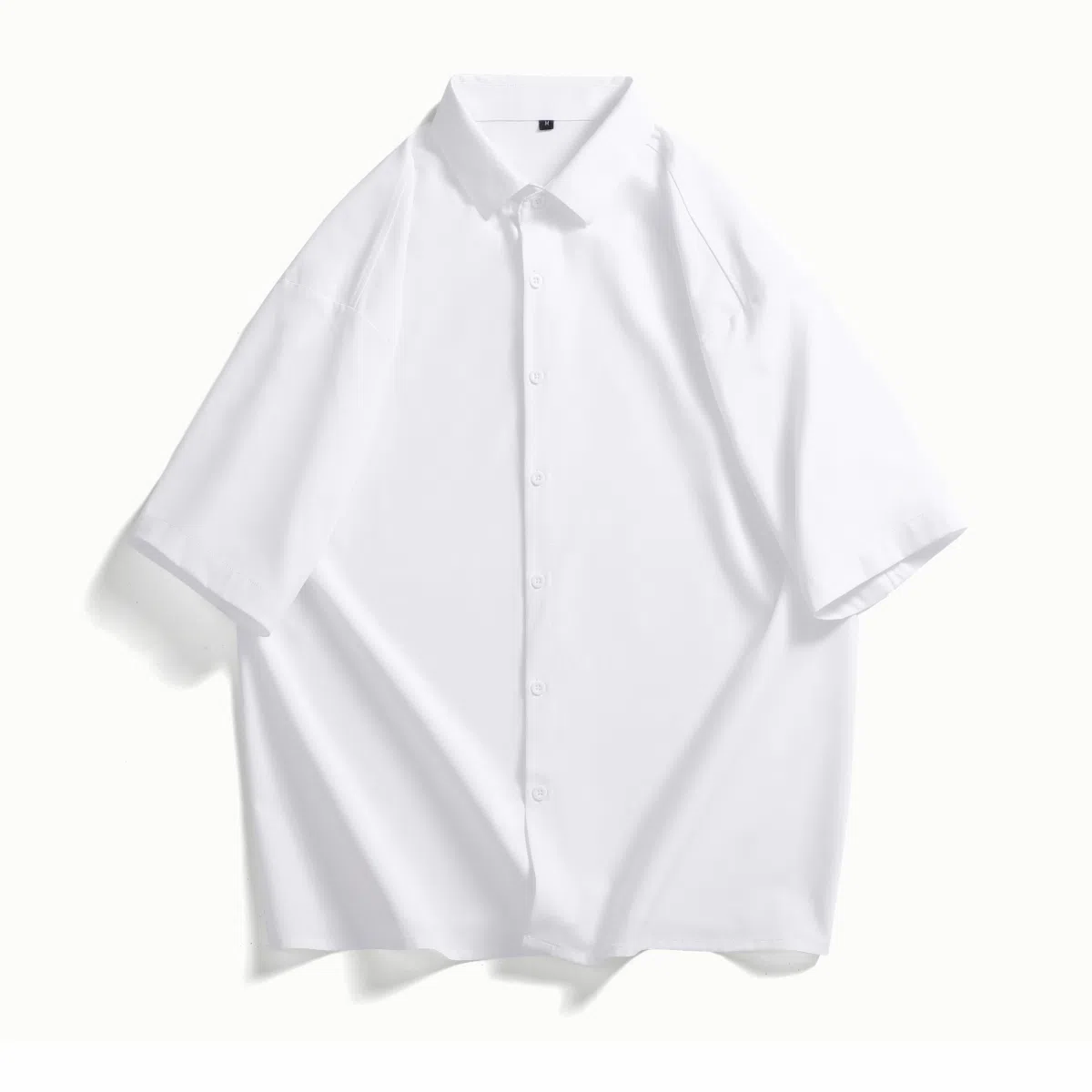 【dme】 翻领外套薄款透气外搭休闲短袖衬衫 男女同款