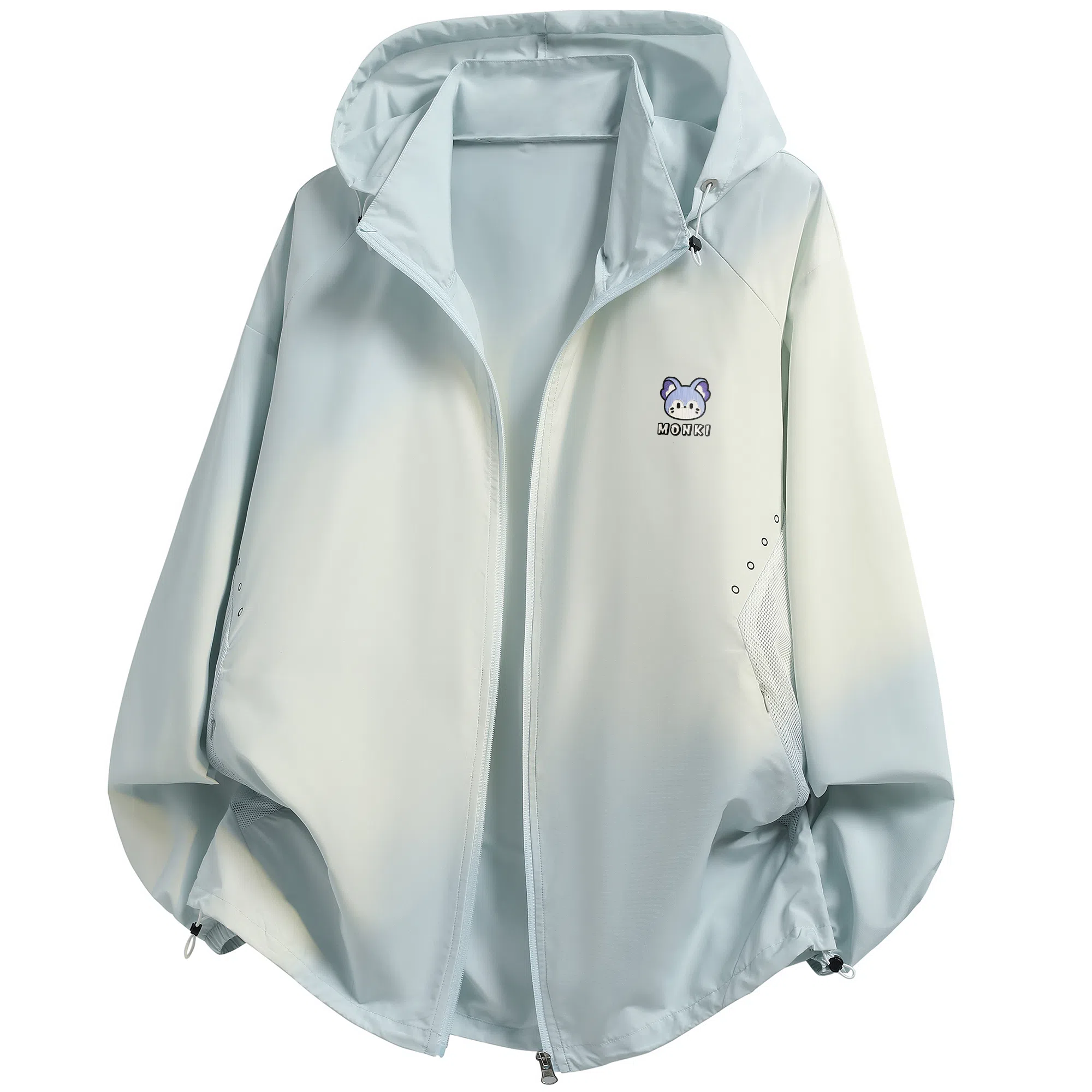 王者荣耀 梦奇款 山系户外凉感吸湿排汗薄款可爱印花运动训练跑步皮肤衣亲肤舒适开衫休闲宽松纯色连帽防晒服 男女同款