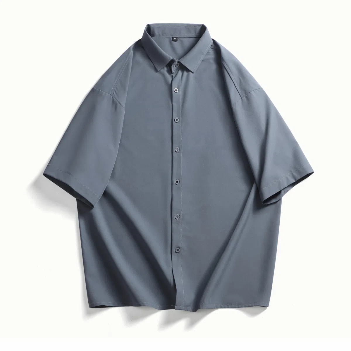 【dme】 翻领外套薄款透气外搭休闲短袖衬衫 男女同款