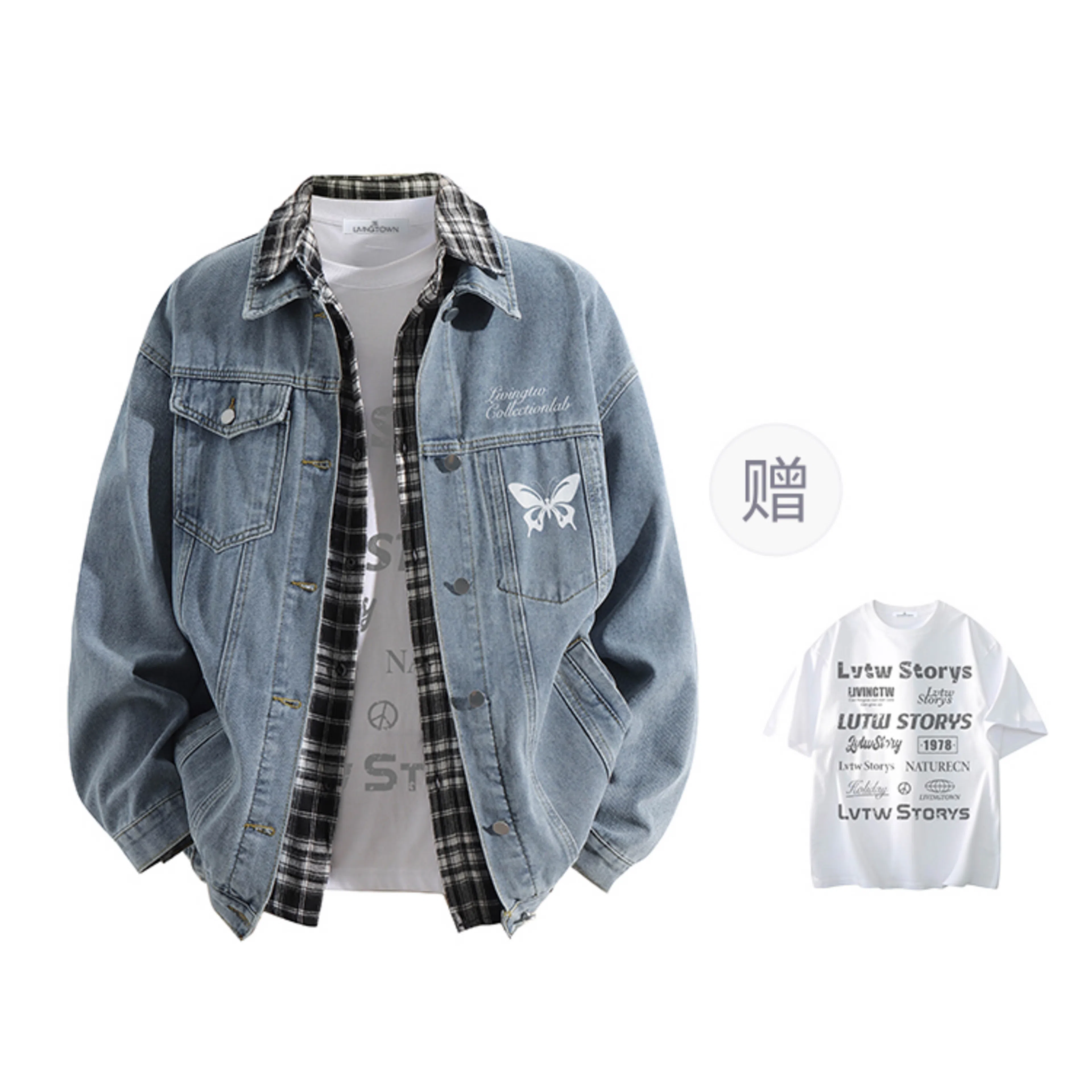 LIVINGTOWN Denim Jacket