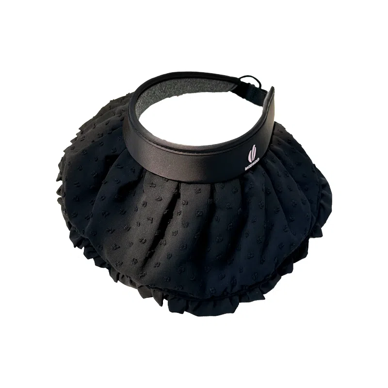 杨同学 荷叶边空顶 涤纶 防晒帽 女款