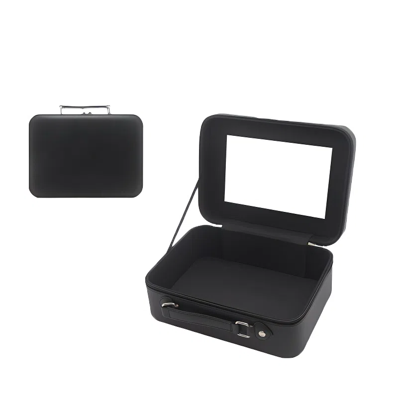 艾情草之恋 简约带镜子化妆包 便携大容量