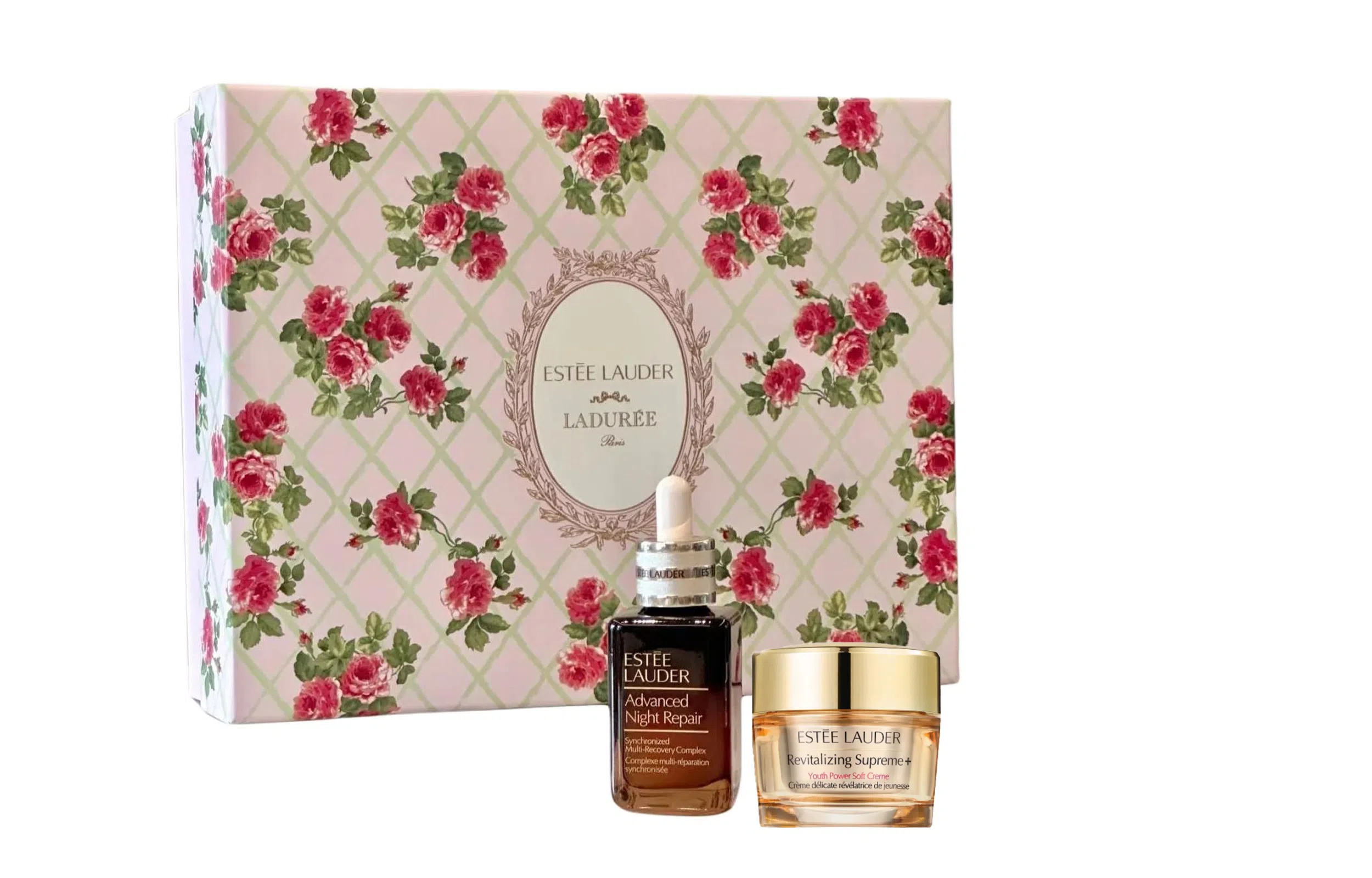 雅诗兰黛 小棕瓶精华胶原面霜护肤套装 保湿修护