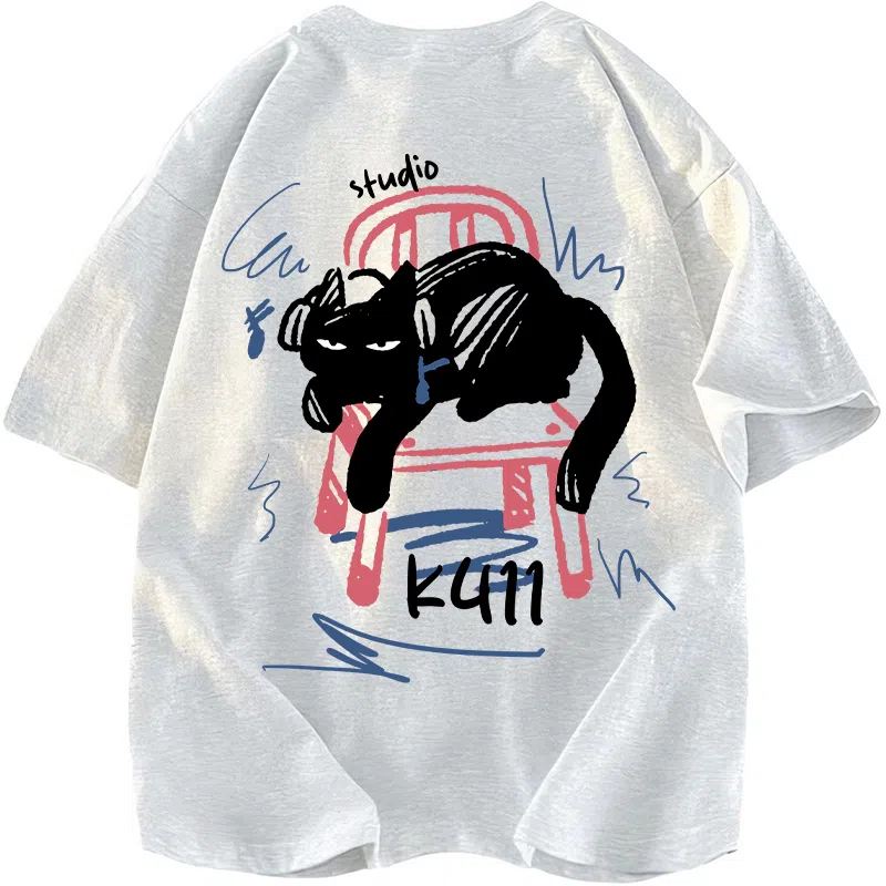 K411 Graffiti Cat Logo T-Shirt