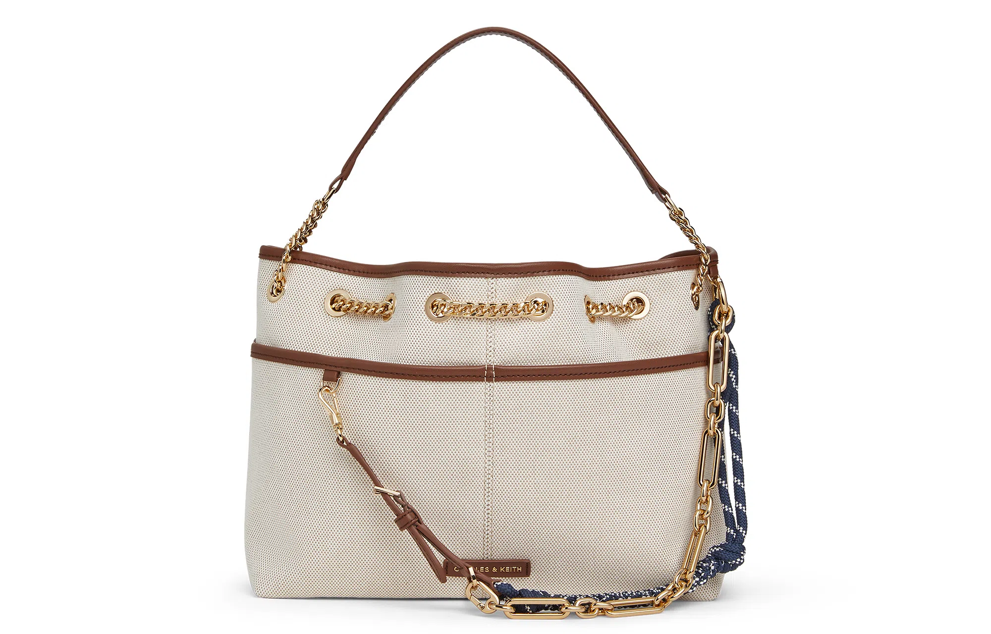 Charles & Keith Taupe Canvas