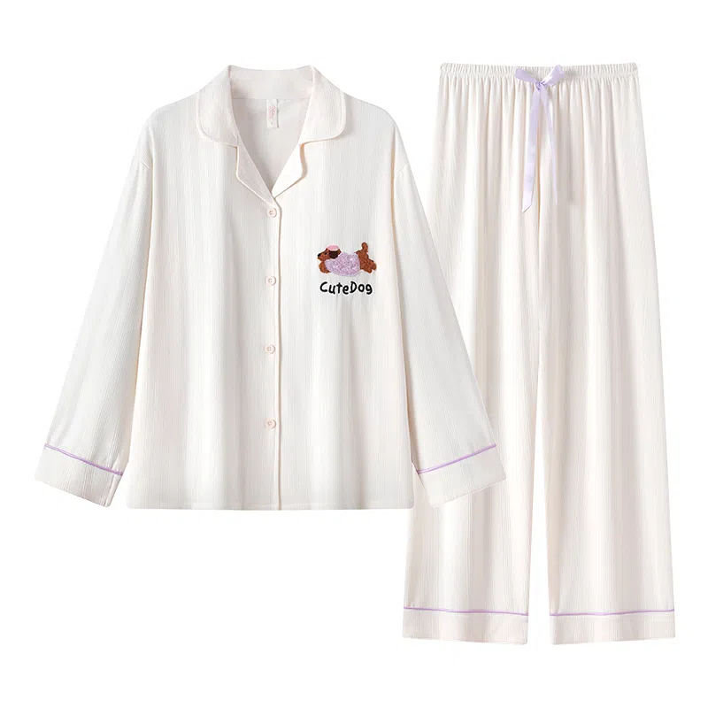 顶瓜瓜 柔软简约优雅时尚睡衣套装 女款