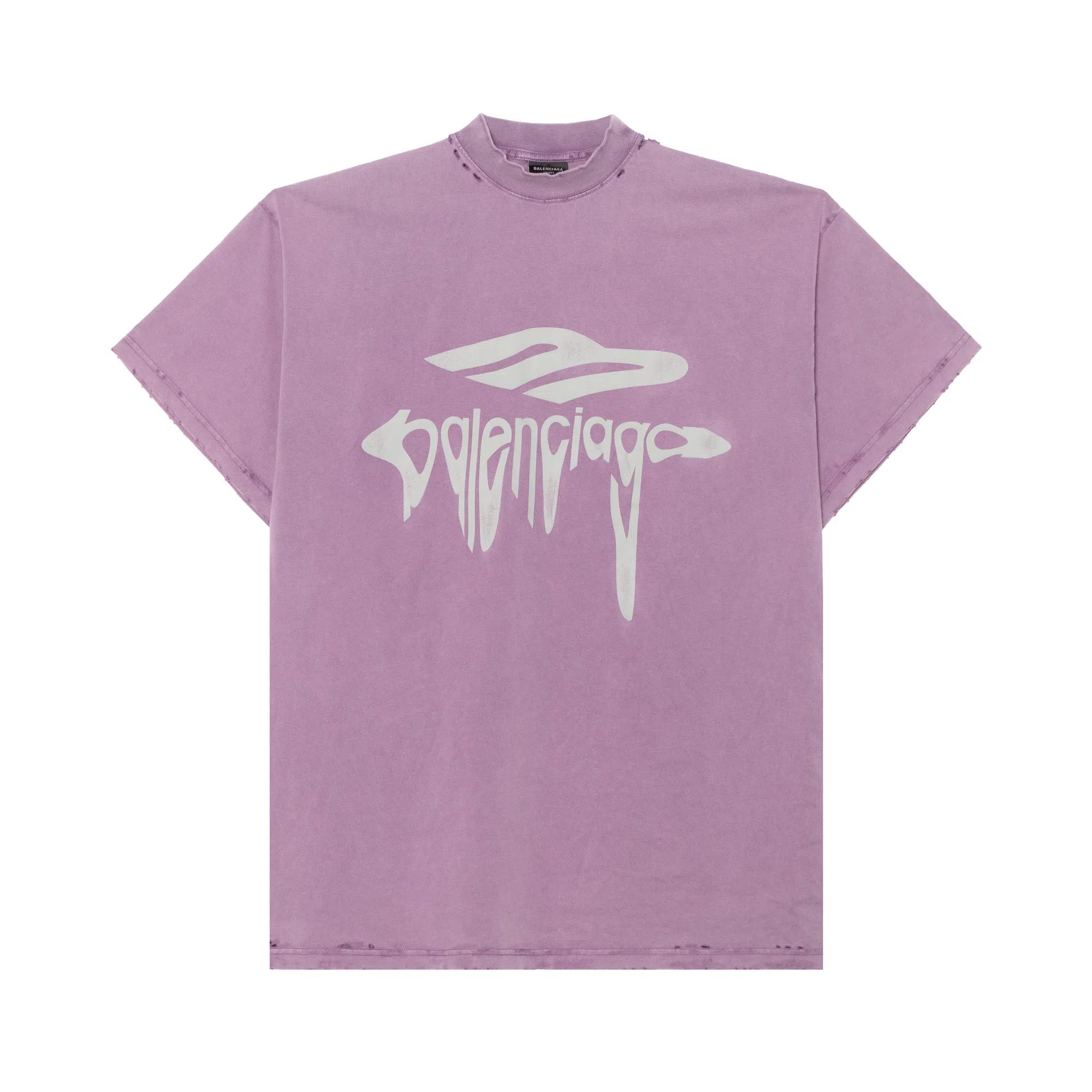 Balenciaga SS25 Logo T-Shirt Purple