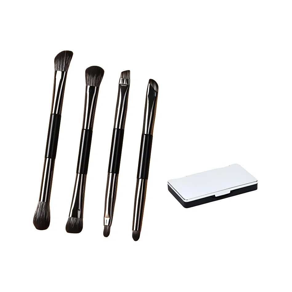 未来枫情  小麻雀双头带镜子眼影刷套装 便携