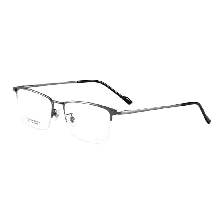 LASHION Semi-Rim Titanium Square Optical Frame