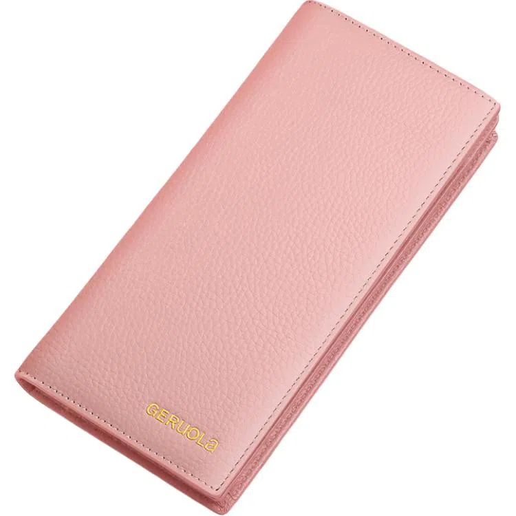 歌若拉 长款多卡位 头层牛皮革 钱夹钱包 常规 女款 多色