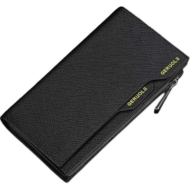 歌若拉 多功能 头层牛皮 商务钱包 常规 男款 多色