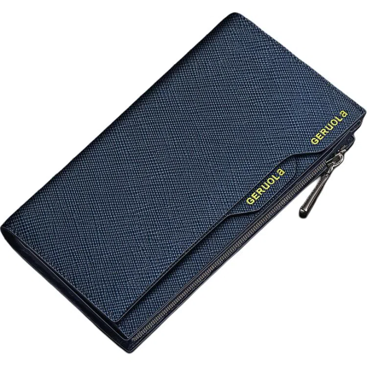 歌若拉 多功能 头层牛皮 商务钱包 常规 男款 多色