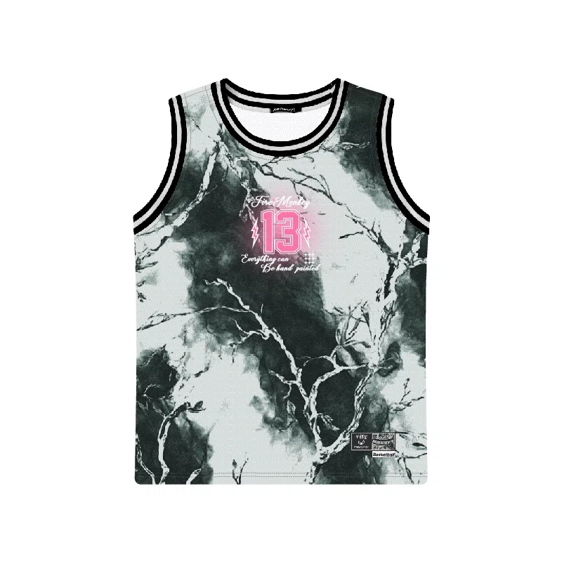 FireMonkey Ink Brush Basketball Jersey