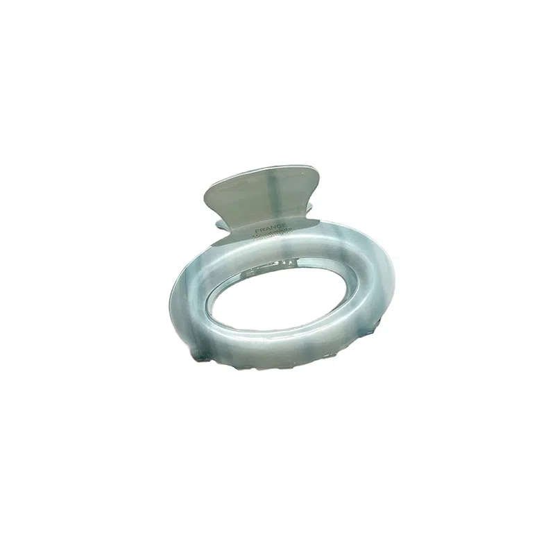 水中玉 奶油渐变椭圆发卡后脑勺半扎发头饰盘发鲨鱼夹发饰 亚克力 发夹 女款