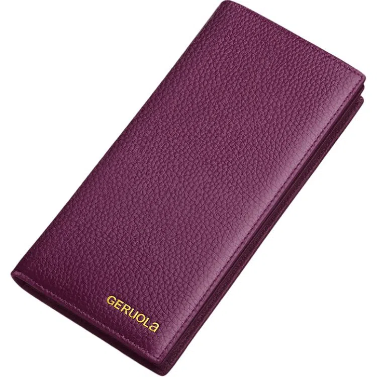 歌若拉 长款多卡位 头层牛皮革 钱夹钱包 常规 女款 多色