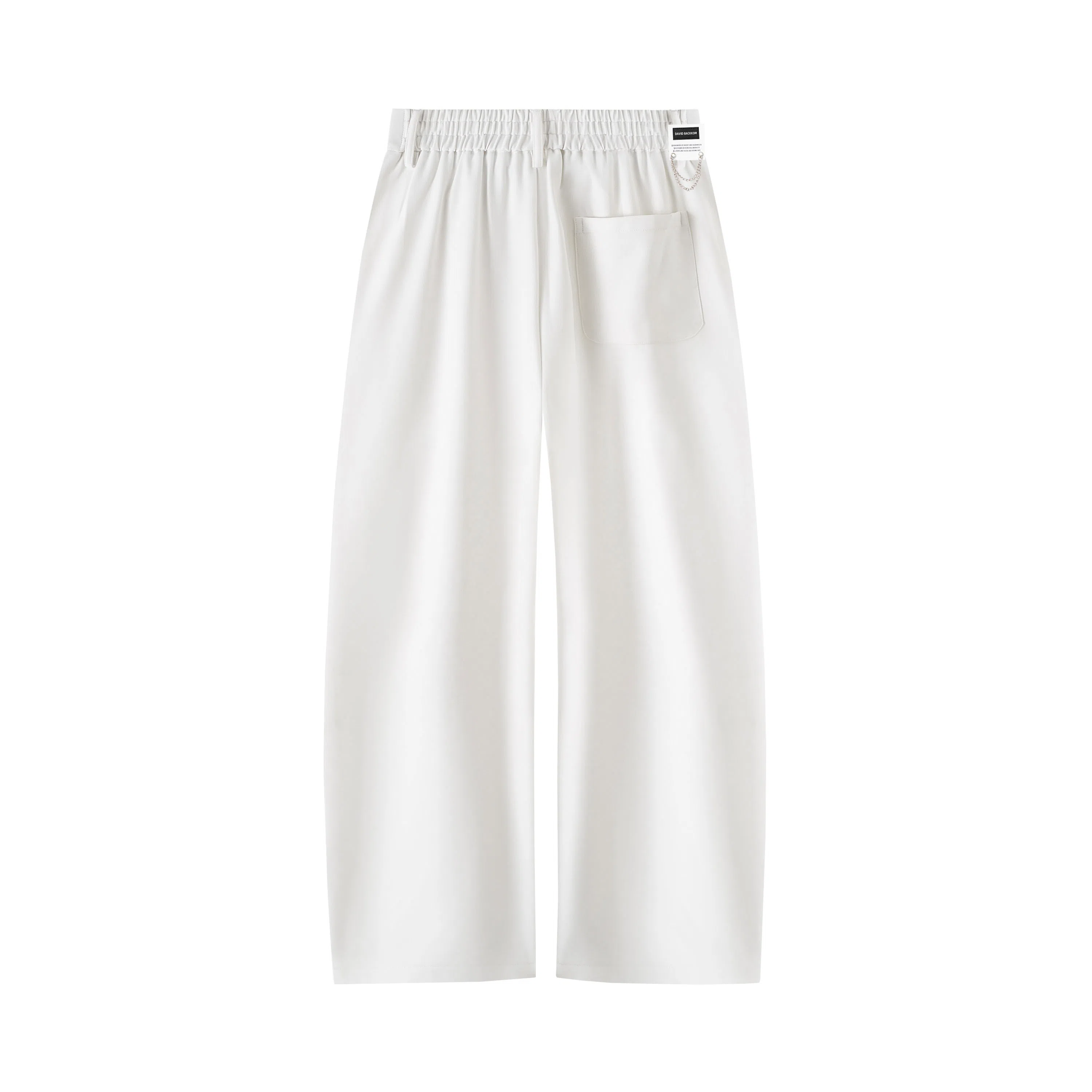 大卫贝肯 美式复古高街韩系痞帅基础款小众高级感设计时尚潮流个性日常宽松直筒垂感百搭凉感弯刀西装裤 男女同款